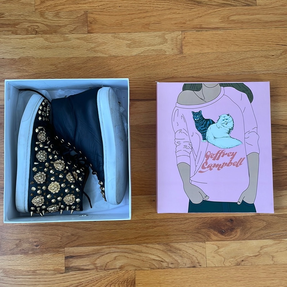 Jeffrey Campbell Sneakers Adams Black/Gold